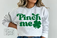 Pinch Me SVG - St Patrick's Day SVG - Shamrock Lucky PNG Product Image 1