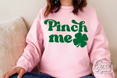Pinch Me SVG - St Patrick's Day SVG - Shamrock Lucky PNG Product Image 4