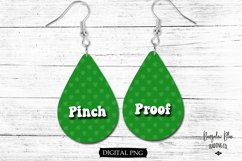 Pinch Proof St. Patrick&#039;s Day Teardrop Earring PNG 2 Styles Product Image 3