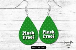Pinch Proof St. Patrick&#039;s Day Teardrop Earring PNG 2 Styles Product Image 2