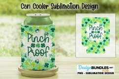Pinch Proof St Patricks Day Sublimation Can Cooler Design Product Image 1