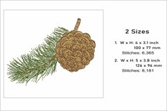 Pine Branch Embroidery File Product Image 2