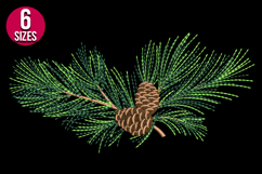 Pine Cone Machine Embroidery Design | Woodland Pattern Product Image 2