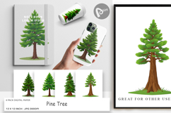 Digital Paper Tall Pine Product Image 1