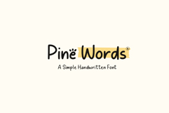 Pine Words Handwritten Font Product Image 1