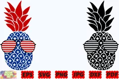 4th Of July Pineapple SVG | Patriotic Pineapple SVG |USA SVG Product Image 2