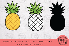 Pineapple Trio Clipart SVG Set Product Image 1