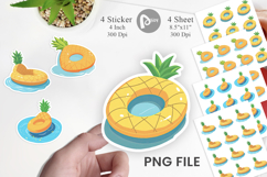 Pineapple Float Sticker Product Image 1