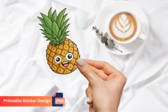 Pineapple Funny Food Sticker, Fruit Themed Sticker Product Image 1
