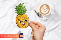 Pineapple Funny Food Sticker, Fruit Themed Sticker Product Image 1