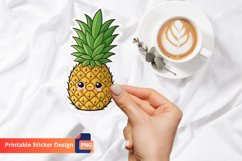 Pineapple Funny Food Sticker, Fruit Themed Sticker Product Image 1
