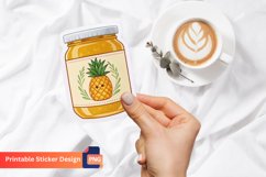 Pineapple Jam Sticker, Tropical Fruit Sticker, Jam Sticker Product Image 1