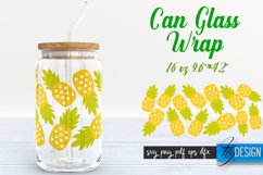 Summer 16 oz Glass Can Wrap SVG| Tropical SVG Glass Can Wrap Product Image 9