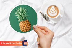 Pineapple Sticker, Tropical Fruit, Pineapple Art Sticker Product Image 1