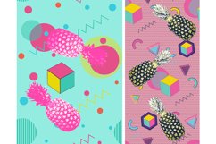 Pineapple with colorful geometric patterns Product Image 4