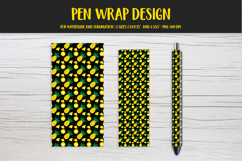 Pineapple Pen Wrap Sublimation or Waterslide Design PNG 010 Product Image 1