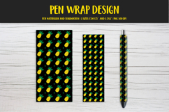 Pineapple Pen Wrap Sublimation or Waterslide Design PNG 011 Product Image 1
