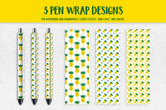 Pineapple Pen Wrap Sublimation or Waterslide Design PNG 014 Product Image 1