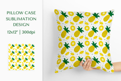 Pineapple Pillow Case Sublimation Design PNG 002 Product Image 1