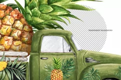 Truck with pineapple sublimation| vintage tropical truck Product Image 3