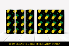 Pineapple Tumbler Wrap. Summer Tumbler Sublimation Design 11 Product Image 1