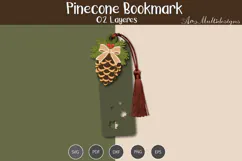 Pinecone Bookmark SVG Product Image 3