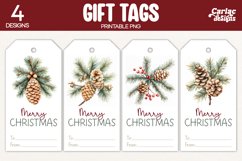 pinecone gift tag