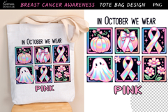 Postage Stamp|Breast Cancer Awareness Tote Bag Sublimation Product Image 1
