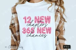 Pink 12 New Chapters Png | New Years PNG Product Image 3