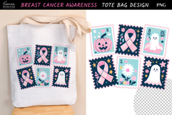 Postage Stamp|Breast Cancer Awareness Tote Bag Sublimation Product Image 1