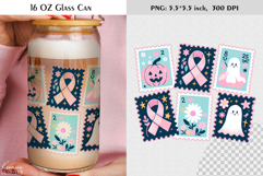 Breast Cancer Awareness|Positive Quotes|16 Oz Glass Can Product Image 1