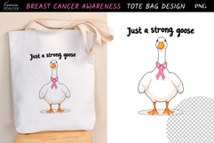 Vintage Goose|Breast Cancer Awareness Tote Bag Sublimation Product Image 1
