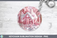GorgeousPink 3D Christmas Keychain design.