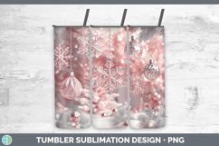 GorgeousPink 3D Christmas Tumbler design.