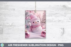 GorgeousPink 3D Christmas Air Freshener design.