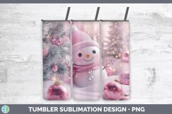 GorgeousPink 3D Christmas Tumbler design.