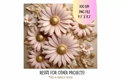 Pink 3d Tumbler Wrap Floral 3d Sublimation Tumbler Design