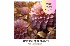 Pink 3d Tumbler Wrap Floral 3d Sublimation Tumbler Design