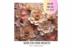 Pink 3d Tumbler Wrap Floral 3d Sublimation Tumbler Design