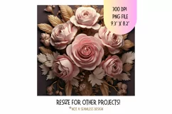 Pink 3d Tumbler Wrap Floral 3d Sublimation Tumbler Design