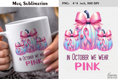 Breast Cancer Awareness|Positive Quotes Coffee Mug Wrap Product Image 1