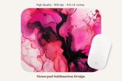 pink Abstract Mouse Pad Sublimation  Alcohol Ink Splash Mousepad