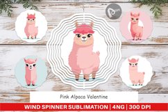 Wind Spinner Pink Alpaca Valentine Product Image 1