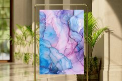 Pink And Blue Alcohol Ink Digital Paper Bundle Product Image 4