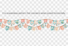 Summer Ocean Seashell Garland Seamless Pattern PNG Illust Product Image 2