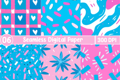 Pink And Blue Digital Papers Product Image 1