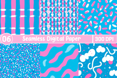 Pink And Blue Digital Papers Product Image 1