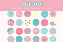 pink and blue retro pastel instagram highlight covers