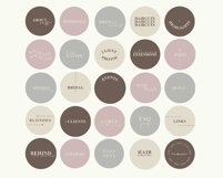 pink and brown hairdresser instagram highlight icons