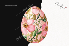 Pink Gold Floral Eggs | Easter PNG Product Image 2